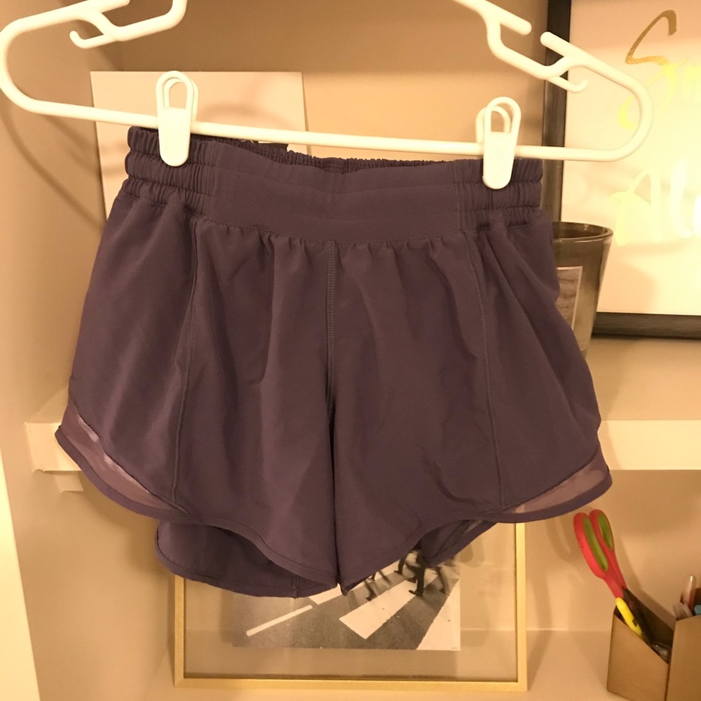 Plum athletic shorts